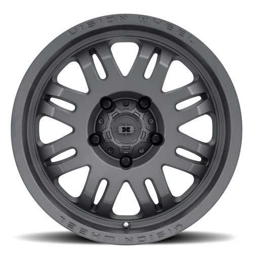 17" Vision 409 Inferno Satin Black 6x5.5 Wheel -18mm For Toyota Nissan Lifted