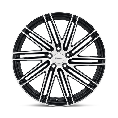 19" Petrol P1C 19x8 5x4.25 40mm Gloss Black W/ Machined Face Wheel Sedan Car Rim