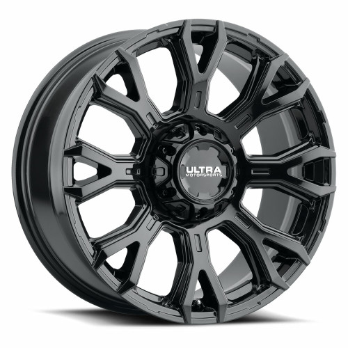 17" Ultra 123BK Scorpion 17X9 6x135 6x5.5 Gloss Black w/ Clear Coat Wheel 18mm