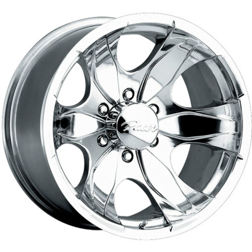 17" Pacer 187P Warrior 17X8 6x5.5 Polished Wheel 25mm For Chevy GMC Ram Cadillac