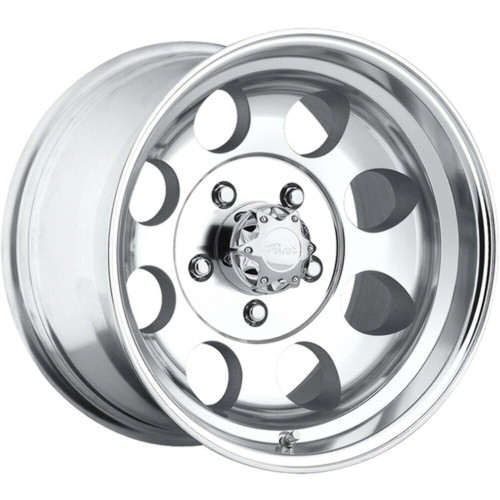 16" Pacer 164P LT Mod Polished 16x8 6x5.5 Polished Wheel 12mm For Chevy GMC Ram