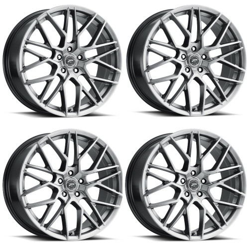 Set 4 17" Platinum 459G Retribution  17x8 Wheels 5x4.50 +40mm