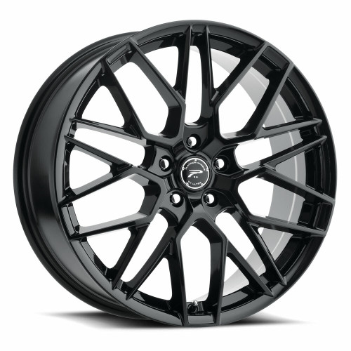 20" Platinum 459BK Retribution 20x8.5 5x112 Gloss Black with Clear-Coat 35mm Rim