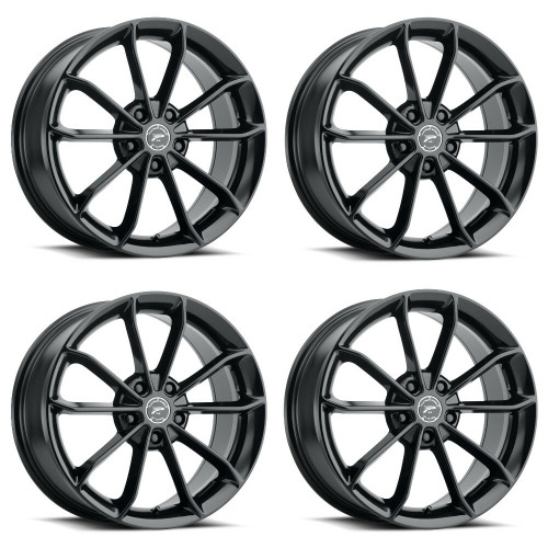 Set 4 16" Platinum 457BK Revelation  16x7 Wheels 5x4.50 +40mm