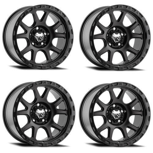 Set 4 17" Mamba 599B M27  17x9 Wheels 5x5.50 +12mm