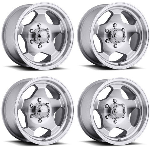 Set 4 15" Ultra 51K Machined Clear Coat 15x8 Wheels 6x5.5 19mm Truck SUV Rims