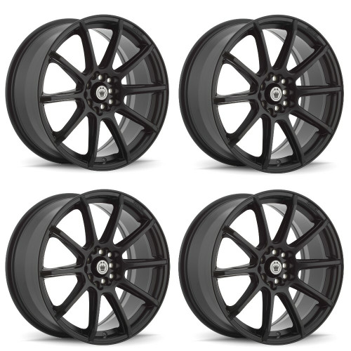 Set 4 17" Konig 45B Control 17x7 Wheels 4x100 4x4.5 40mm Rims 45B-CL77D04405
