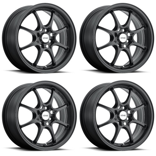 Set 4 15" Konig 72B Helium  15x6.5 Wheels 4x100 +40mm
