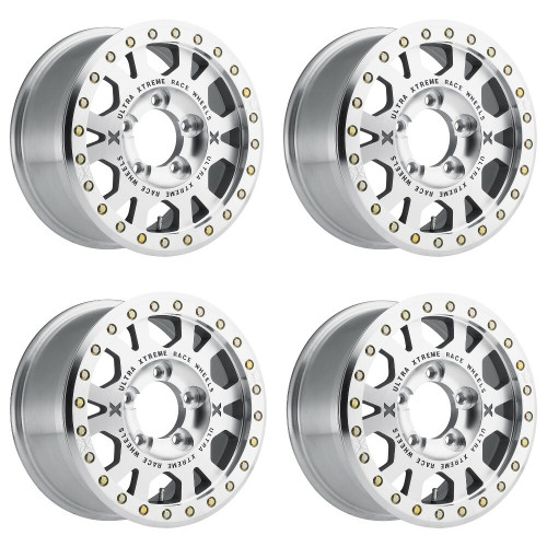 Set 4 15" Ultra 103M X103 Xtreme  15x6.5 Wheels 5x205 -25.5mm