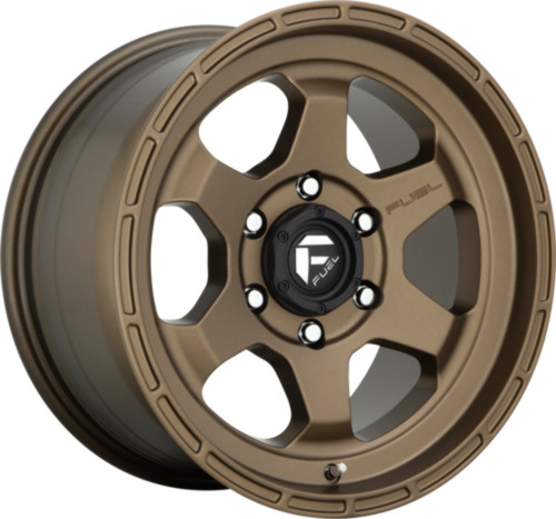 Fuel 1PC D666 Shok 17x9 5x5.0 Matte Bronze Wheel 17" -12mm Rim