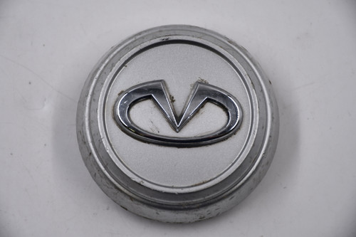 Infiniti Silver w/Chrome Logo Wheel Center Cap Hub Cap INFINITI/3 3" Snap In