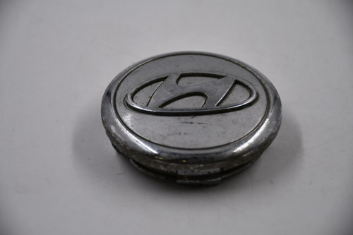 Hyundai Chrome w/ Silver & Chrome Logo Wheel Center Cap Hub Cap 52960-2H800 2.5" OEM Hyundai Elantra '07-'10