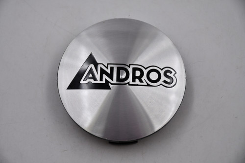 Andros Machined w/ Black Logo Wheel Center Cap Hub Cap S138S75 3" Snap In