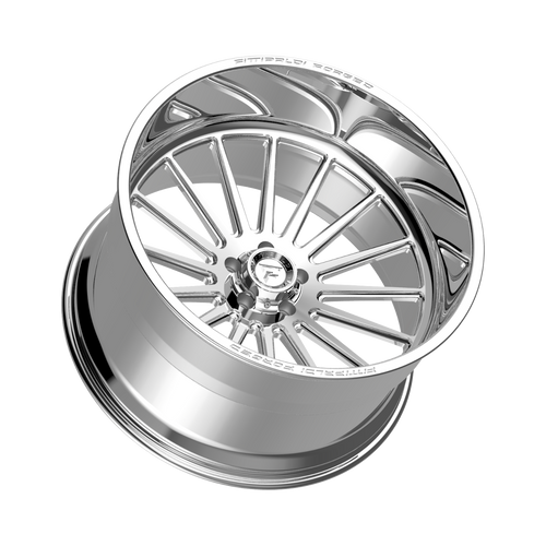 24" Fittipaldi Off Road FTF504P 24x14 Polished 5x5 Wheel -76mm For Jeep Rim
