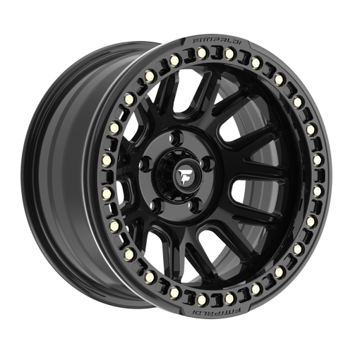 17" Fittipaldi Off Road FB151B 17x9 Satin Black 6x5.5 Wheel -38mm Lifted Rim