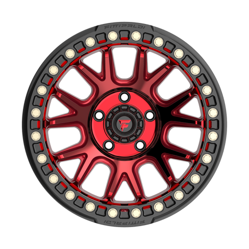 17" Fittipaldi Off Road FB151R 17x9 Metallic Red Red Tint 5x5 Wheel -38mm Rim