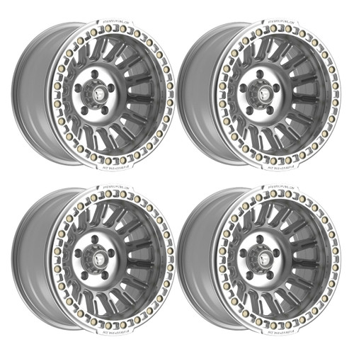 Set 4 17" Fittipaldi Off Road FB152M 17x9 Machined Silver Wheels 5x5 -38mm Rims Set 4 17" Fittipaldi Off Road FB152M 17x9 Machined Silver Wheels 5x5 -38mm Rims