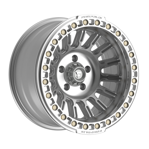Set 4 17" Fittipaldi Off Road FB152M 17x9 Machined Silver Wheels 5x5 -38mm Rims