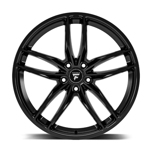 18" Fittipaldi 361B 18x8 Gloss Black 5x112 Wheel 25mm Rim