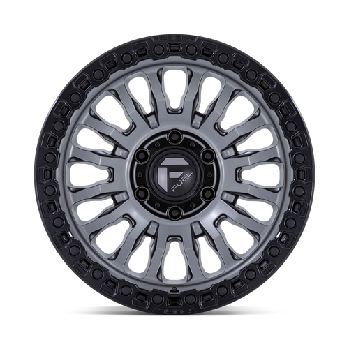 20" Fuel FC857 Rincon 20x9 8x170 1mm Matte Gunmetal With Black Lip Offroad Wheel Truck Rim