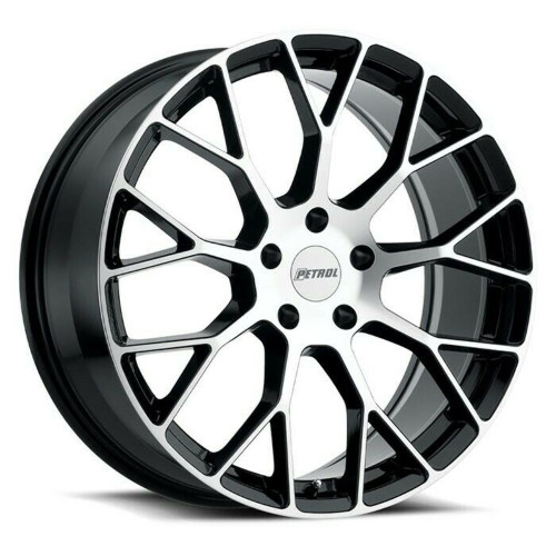 Petrol P2B 19x8 5x112 Gloss Black W/ Machined Face Wheel 19" 40mm Rim