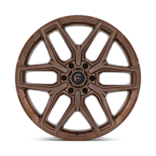 22" Fuel Flux 22x10 6x135 -18mm Platinum Bronze Wheel For Ford Lincoln Truck Rim
