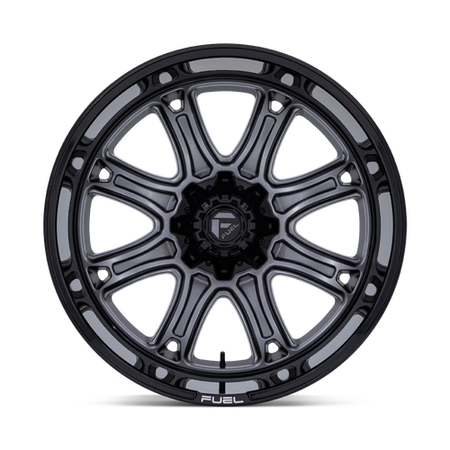 22" Fuel 1PC Darkstar 22x9 8x6.5 1mm Wheel Matte Gunmetal Black Lip Truck Rim