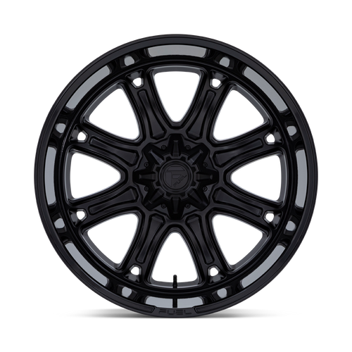 20" Fuel Darkstar 20x9 8x6.5 1mm Wheel Matte Black Gloss Black Lip Truck Rim