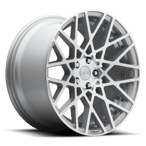 Set 4 Rotiform R110 BLQ 19x8.5 5x4.5 Gloss Silver Machined Wheels 19" 38mm Rims