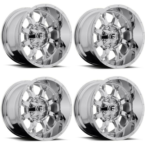 Set 4 Fuel D516 Krank 20x9 8x170 Chrome Plated Wheels 20" 1mm Rims