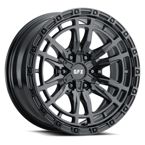 Set 4 20" Voxx G-FX TR-24 Matte Black Wheels 20x9 6x5.5 12mm Truck Suv Rims