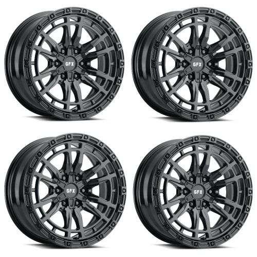 Set 4 20" Voxx G-FX TR-24 Matte Black Wheels 20x9 6x135 6x5.5 12mm Truck Rims Set 4 20" Voxx G-FX TR-24 Matte Black Wheels 20x9 6x135 6x5.5 12mm Truck Rims
