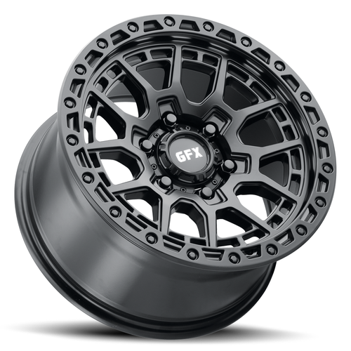18" Voxx G-FX TR-25 Matte Black Wheel 18x9 6x5.5 12mm For Chevy GMC Cadillac Rim
