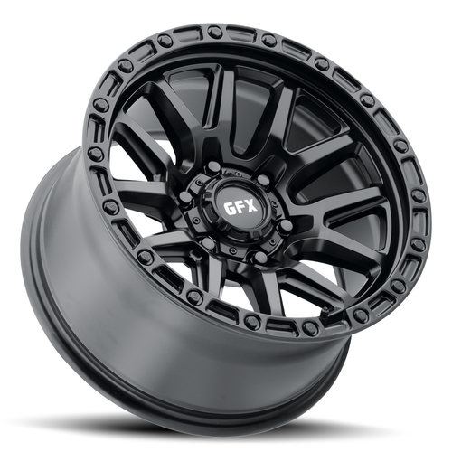 18" Voxx G-FX T26 Matte Black Wheel 18x9 6x135 12mm For Ford Lincoln Truck Rim