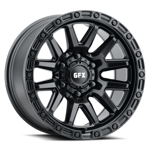 Set 4 20" Voxx G-FX T26 Matte Black Wheels 20x9 6x135 12mm For Ford Lincoln Rims