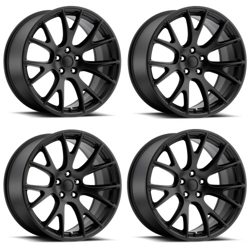 Set 4 20" Voxx Replica Hellcat Matte Black Wheels 20x11 5x115 3mm Rims Set 4 20" Voxx Replica Hellcat Matte Black Wheels 20x11 5x115 3mm Rims