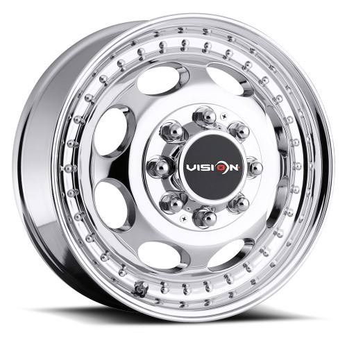 Set 4 17" Vision HD 181Z 2 Front 2 Rear Dually Chrome Wheels 17x6.5 8x6.5 Rims