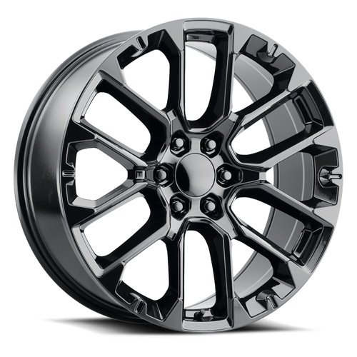 Set 4 22" Voxx Replica SRV Gloss Black Wheels 22x9 6x5.5 28mm Rims
