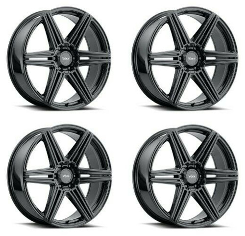 Set 4 18" Voxx Sotto Gloss Black Wheels 18x8.5 6x5 6x135 39mm Rims Set 4 18" Voxx Sotto Gloss Black Wheels 18x8.5 6x5 6x135 39mm Rims
