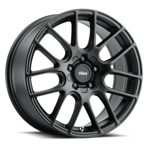 16" Voxx Orso Matte Black Wheel 16x7 5x112 5x120 40mm Rim ORS 670-5003-40 MB