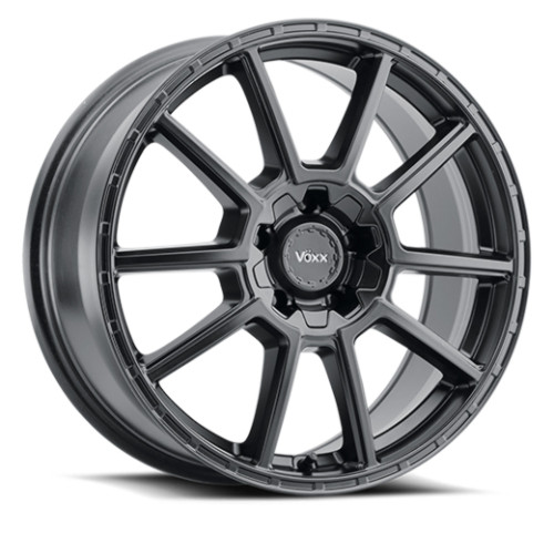 Set 4 17" Voxx Monte Matte Black Wheels 17x7.5 5x112 5x120 40mm Rims