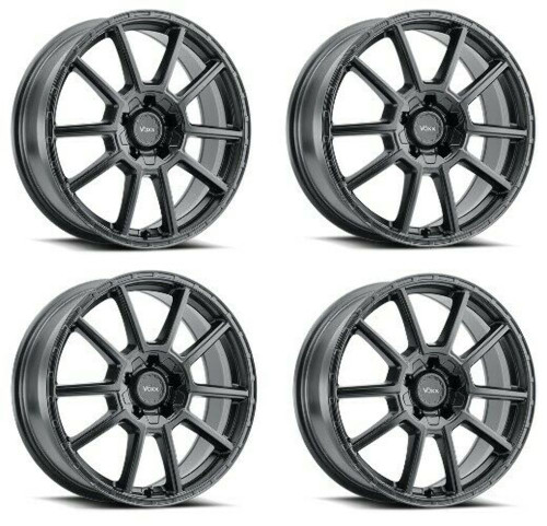 Set 4 17" Voxx Monte Matte Black Wheels 17x7.5 5x110 5x115 40mm Rims Set 4 17" Voxx Monte Matte Black Wheels 17x7.5 5x110 5x115 40mm Rims