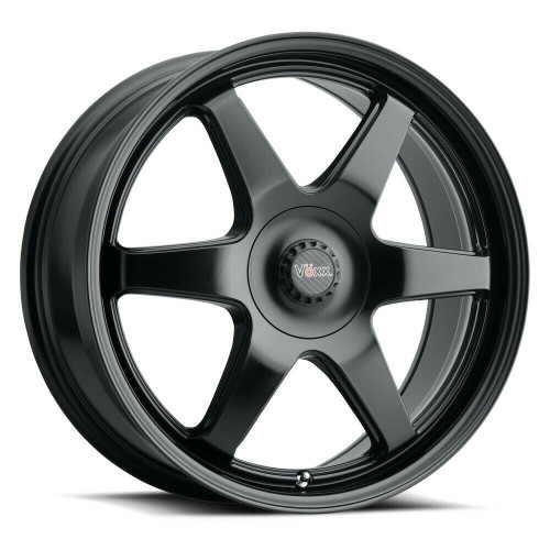 18" Voxx Riva Matte Black Wheel 18x8 5x115 5x120 20mm Rim