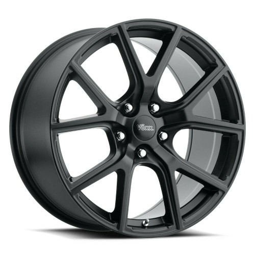 Set 4 17" Voxx Lumi Matte Black Wheels 17x8 5x115 20mm Rims