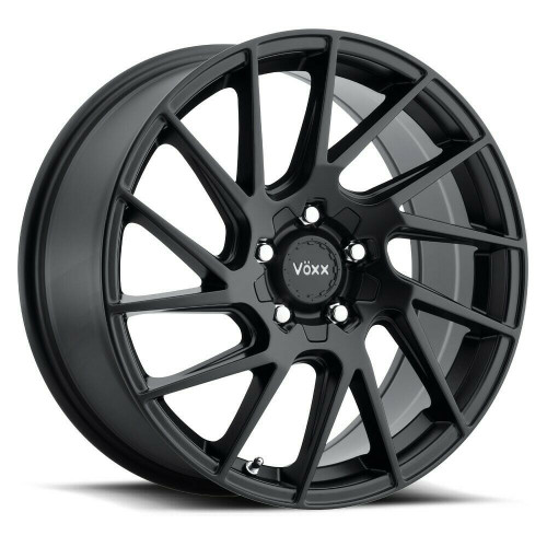 Set 4 18" Voxx Falco Matte Black Wheels 18x8 5x112 5x120 45mm Rims