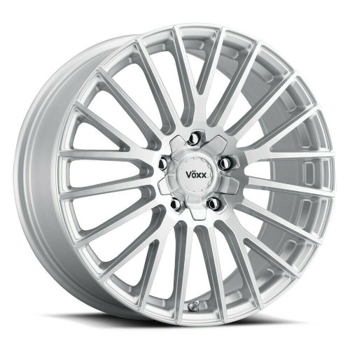 Set 4 18" Voxx Capo Silver Mach Face Wheels 18x8 5x110 5x115 45mm Rims