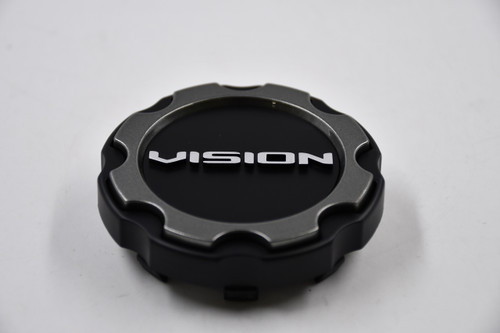 Vision Satin Black ATV UTV Wheel Center Cap Hub Cap C545SB 545 Rocker