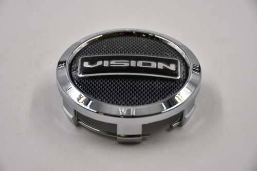 Vision Satin Black, Gun Metal & Silver Wheel Center Cap Hub Cap C545SB 3.125" 545 Rocker