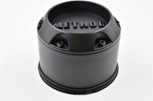 METHOD Black w/ Gloss Black Logo Wheel Center Cap Hub Cap CP-1717B150-B 5.875" Push Thru