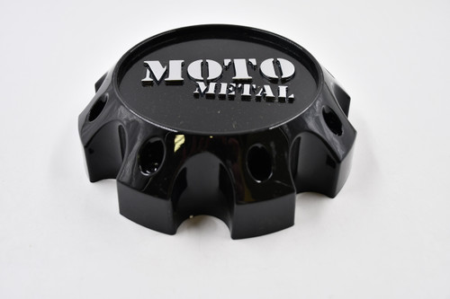 Moto Metal Gloss Black w/Chrome Logo Wheel Center Cap Hub Cap T127L170-8-H50-S1 6.625" 8 Lug